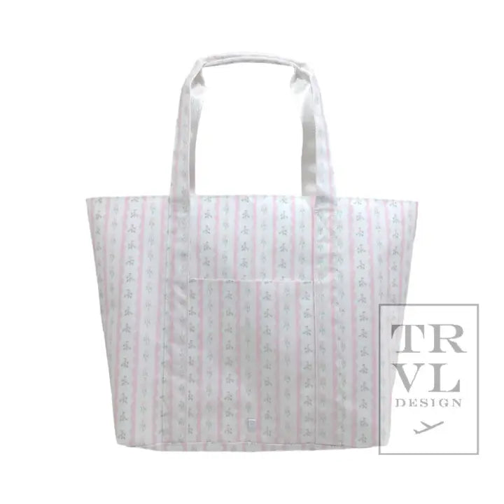 Jumbo Tote - X-Large Tote Ribbon Floral Pink