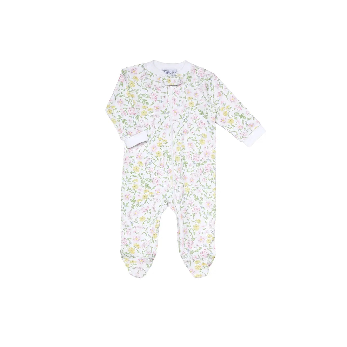Berry Wildflowers Zipper Footie