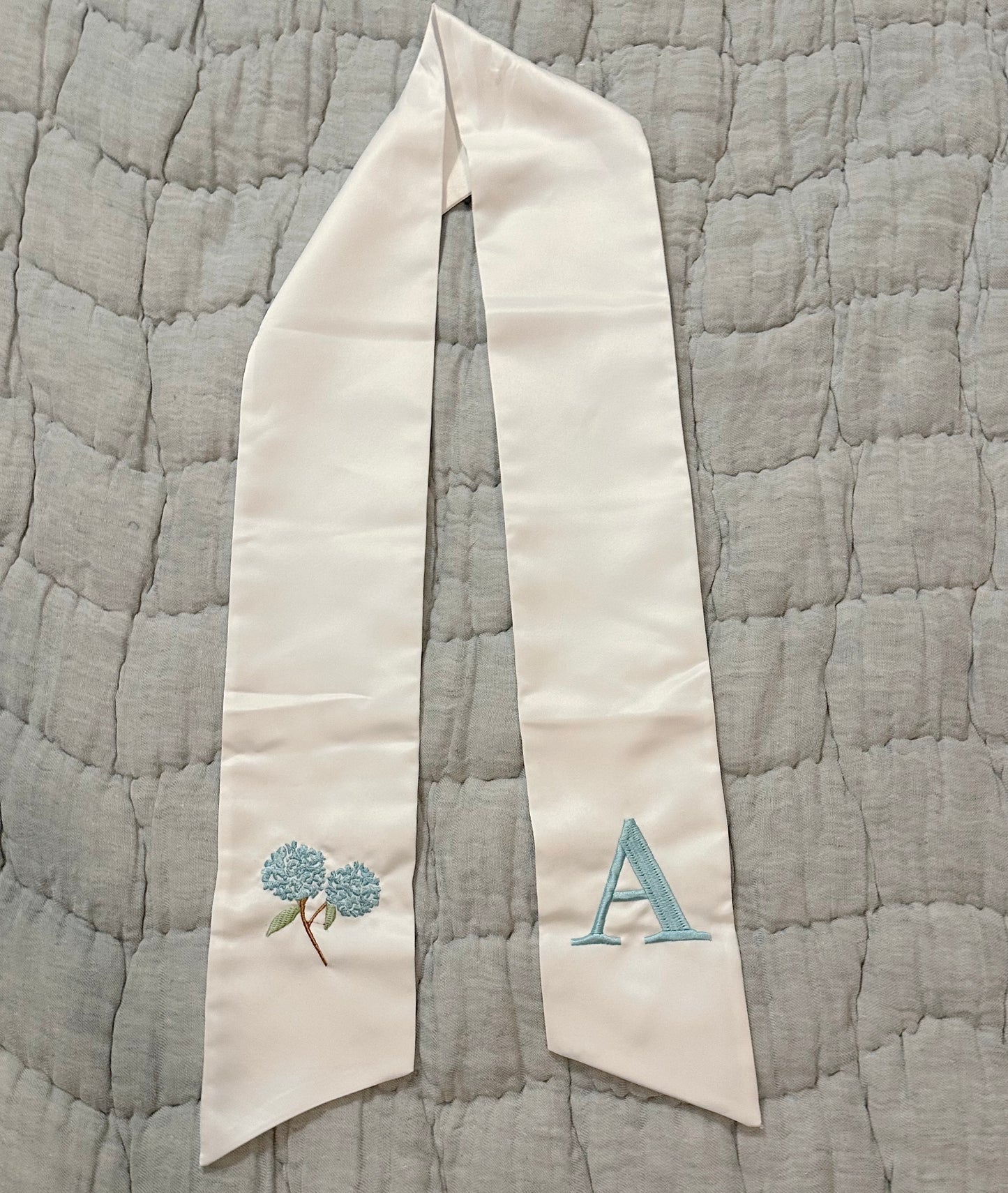 White Wreath Sash