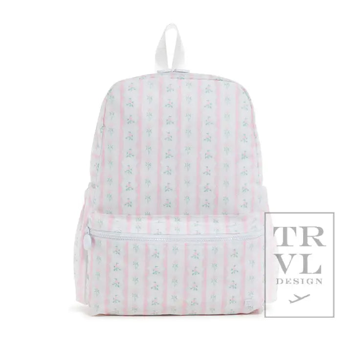 Backpack Ribbon Floral Pink